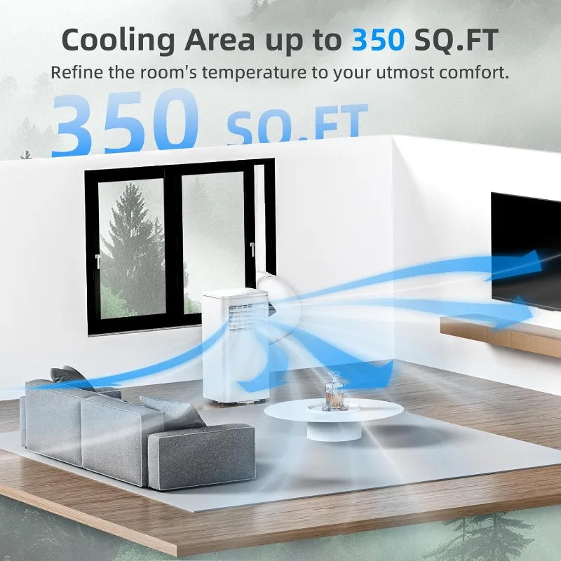 8000 BTU Quiet Portable Air Conditioner Unit