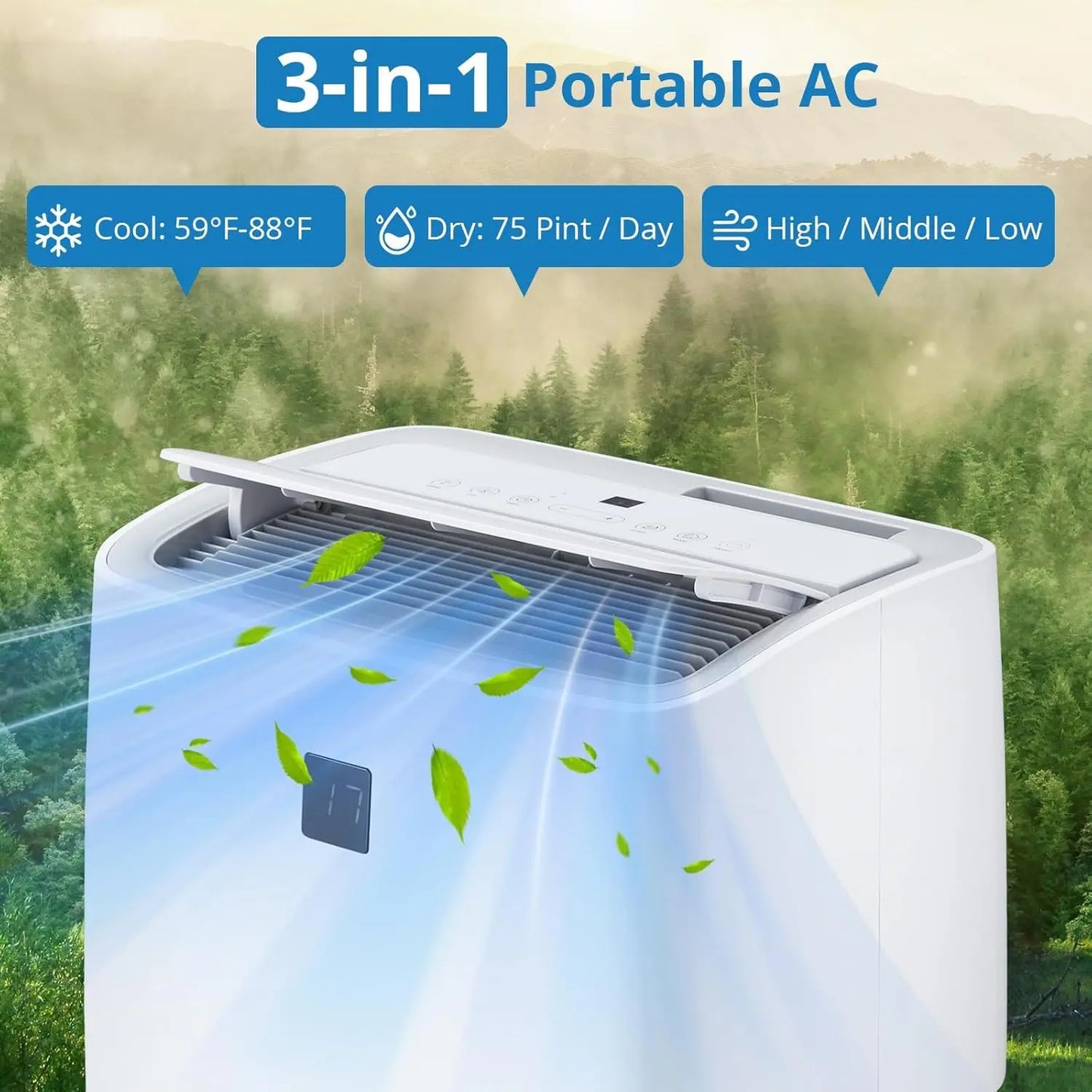 14,000 BTU Smart Portable Air Conditioner