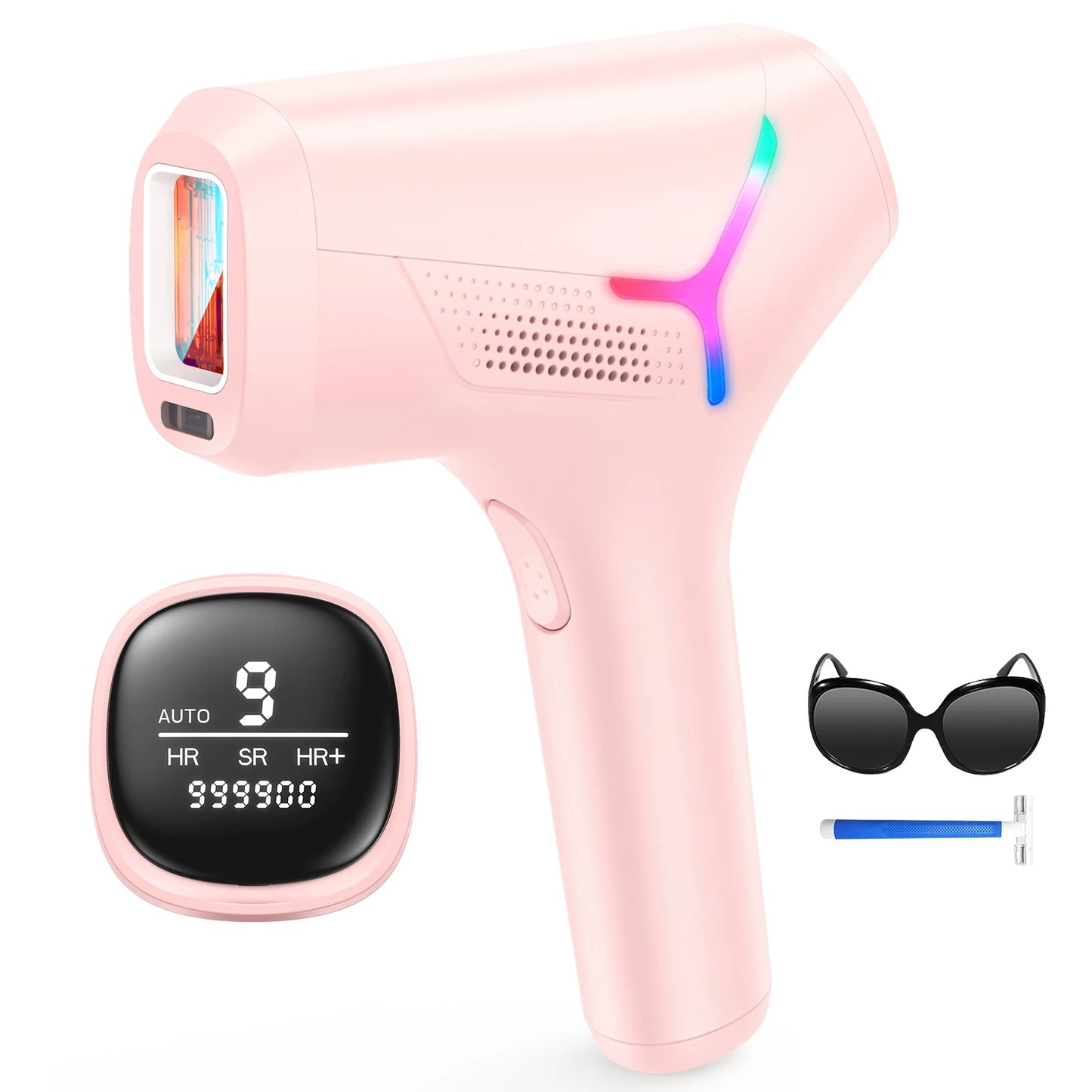 IPL Laser Hair Removal Device – 999,900 Flashes 22J Fast Permanent Hair Remover for Face, Body & Bikini, Home Use Epilator for Women & Men
