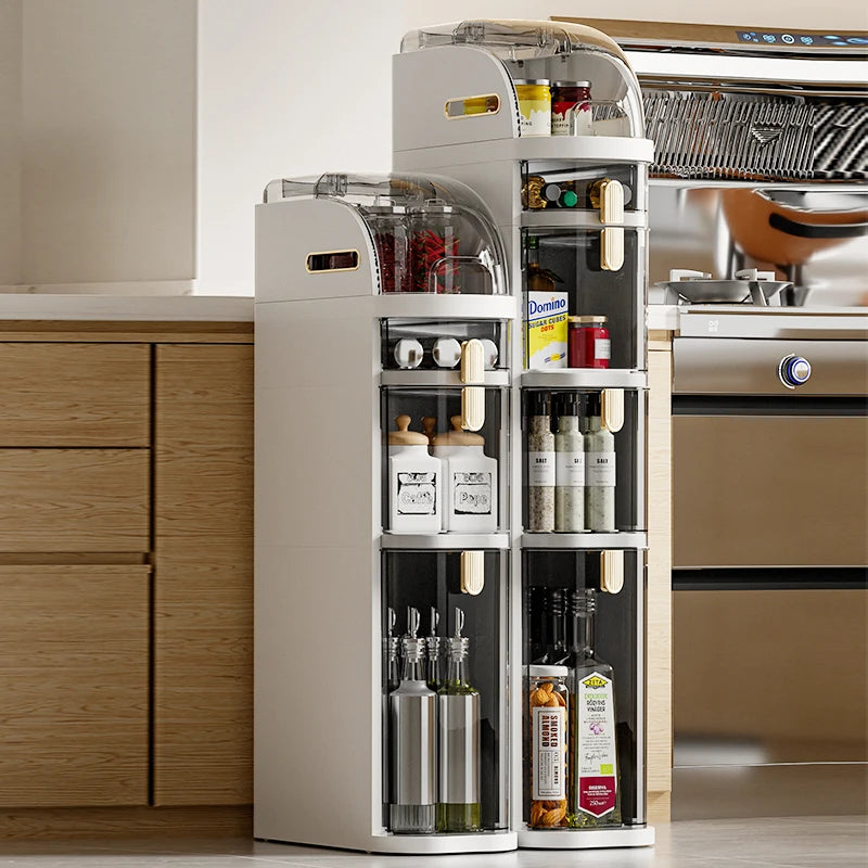 Slim Narrow Gap Multi-Layer Storage Cabinet