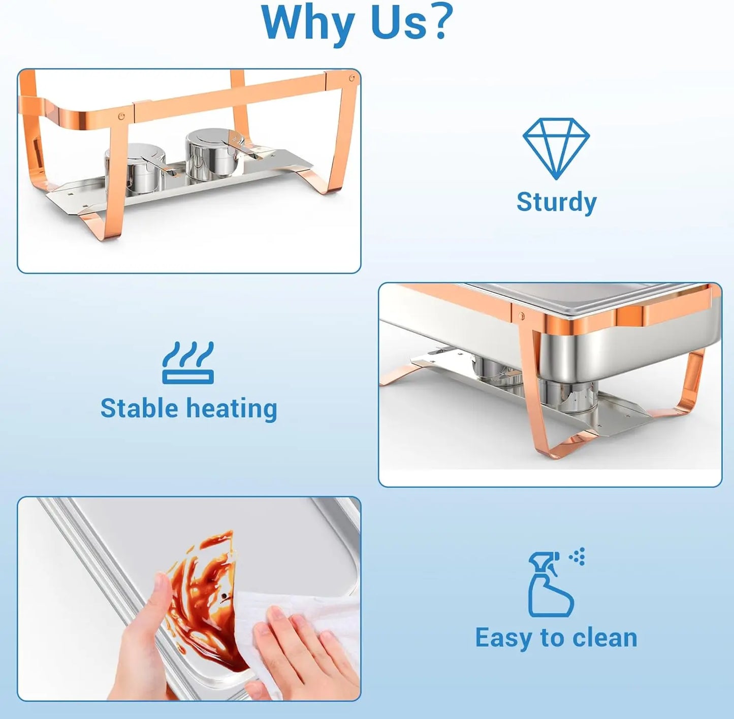 Stainless Steel Buffet Chafing Dish Warmer Set