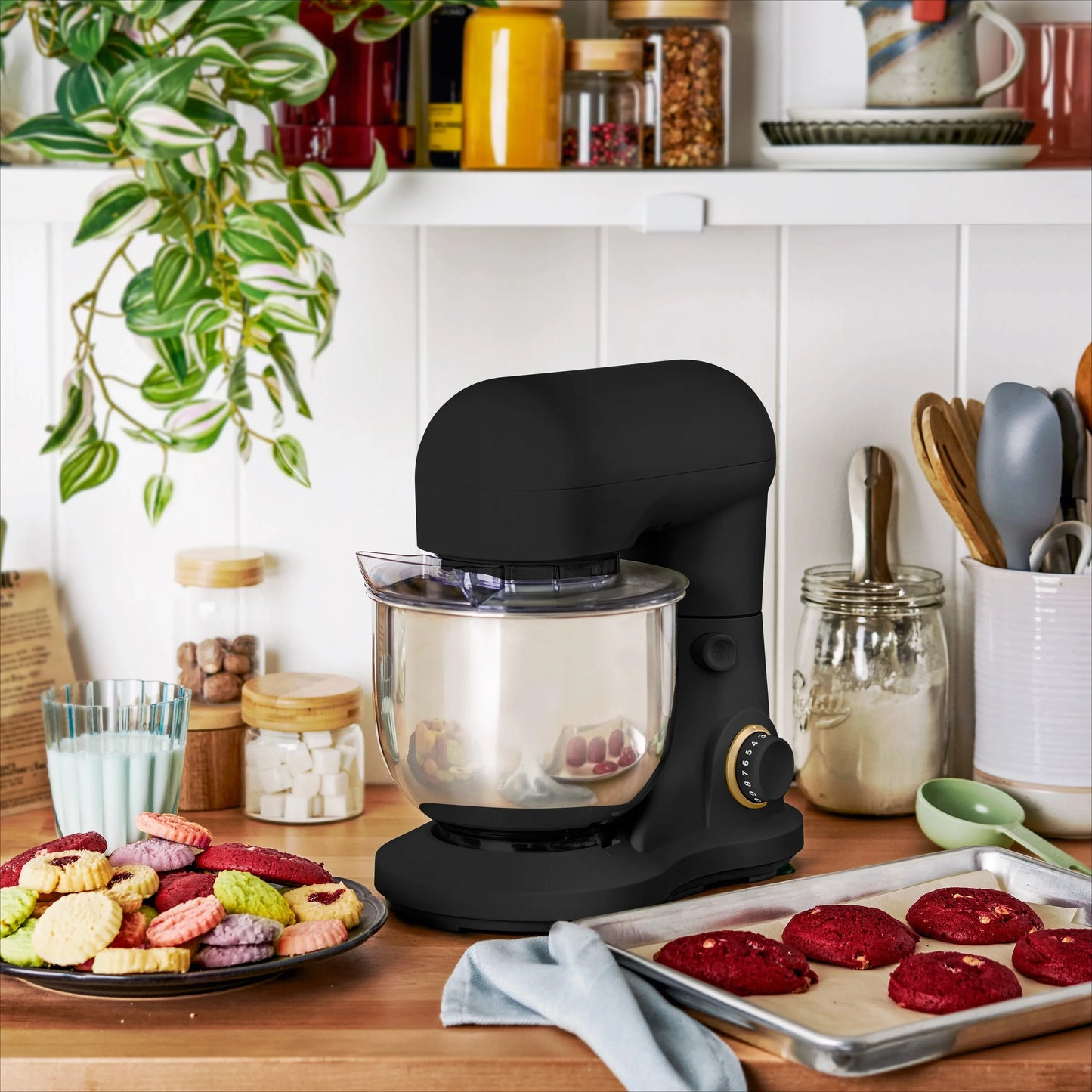 3.5-Quart Compact Stand Mixer with Accessories