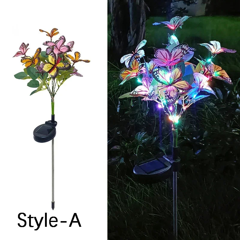 Solar Butterfly Flower LED Outdoor Garden Light