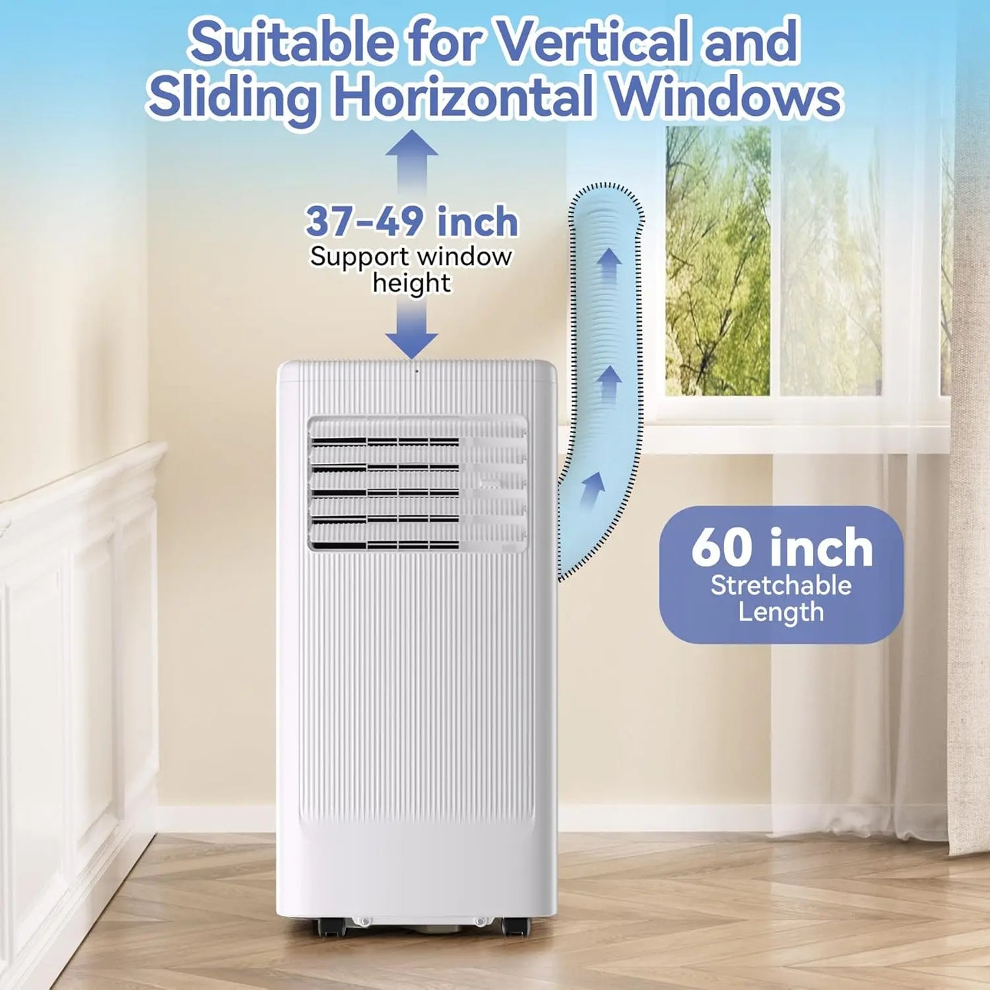 3-in-1 Portable Air Conditioner with Wheels