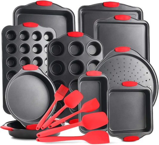 15-Piece Nonstick Bakeware Set for Baking