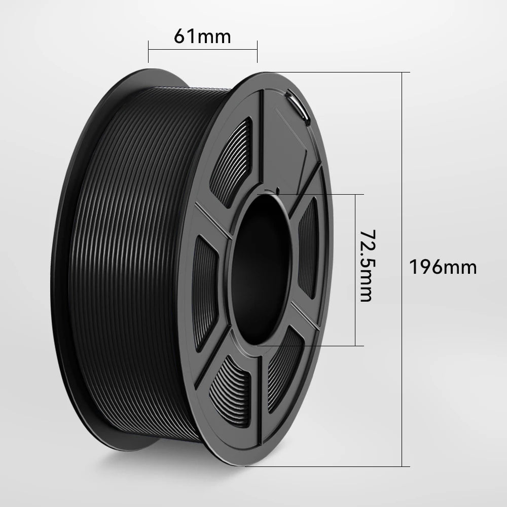 10 Rolls Black Smooth 3D Printer Filament