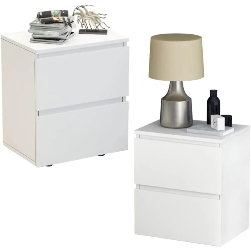 Nightstands Set of 2 with Drawers