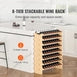 SucceBuy 48/72 Bottle Stackable Modular Wine