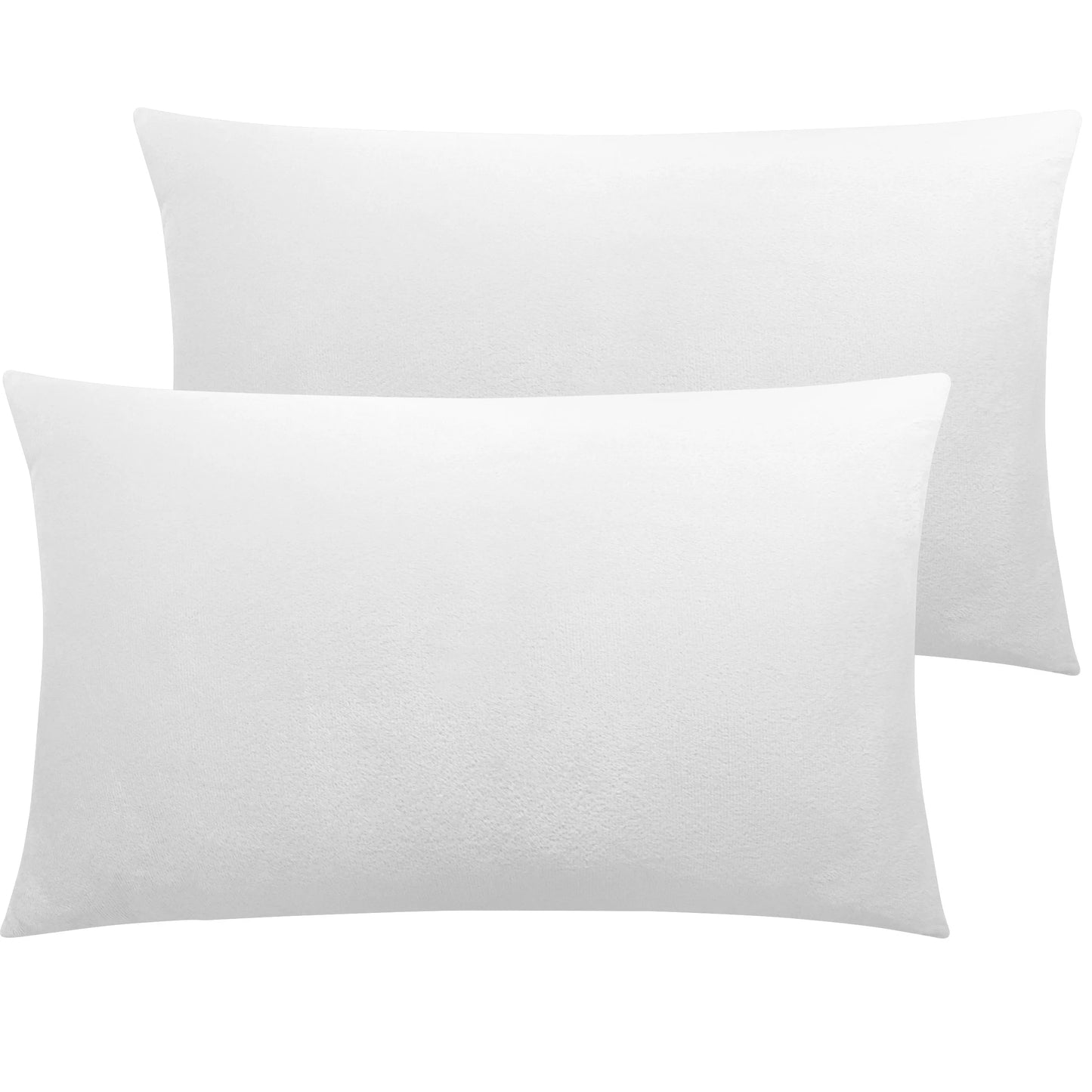 Ntbay 2-Pack Velvet Luxury Pillowcases Hidden Zipper