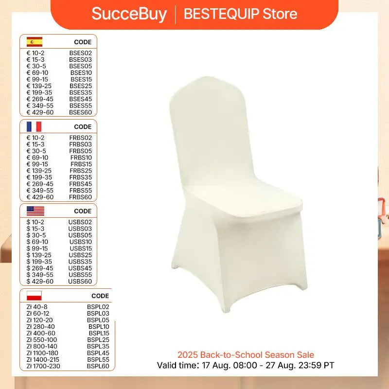 Stretch Spandex Folding Chair Covers