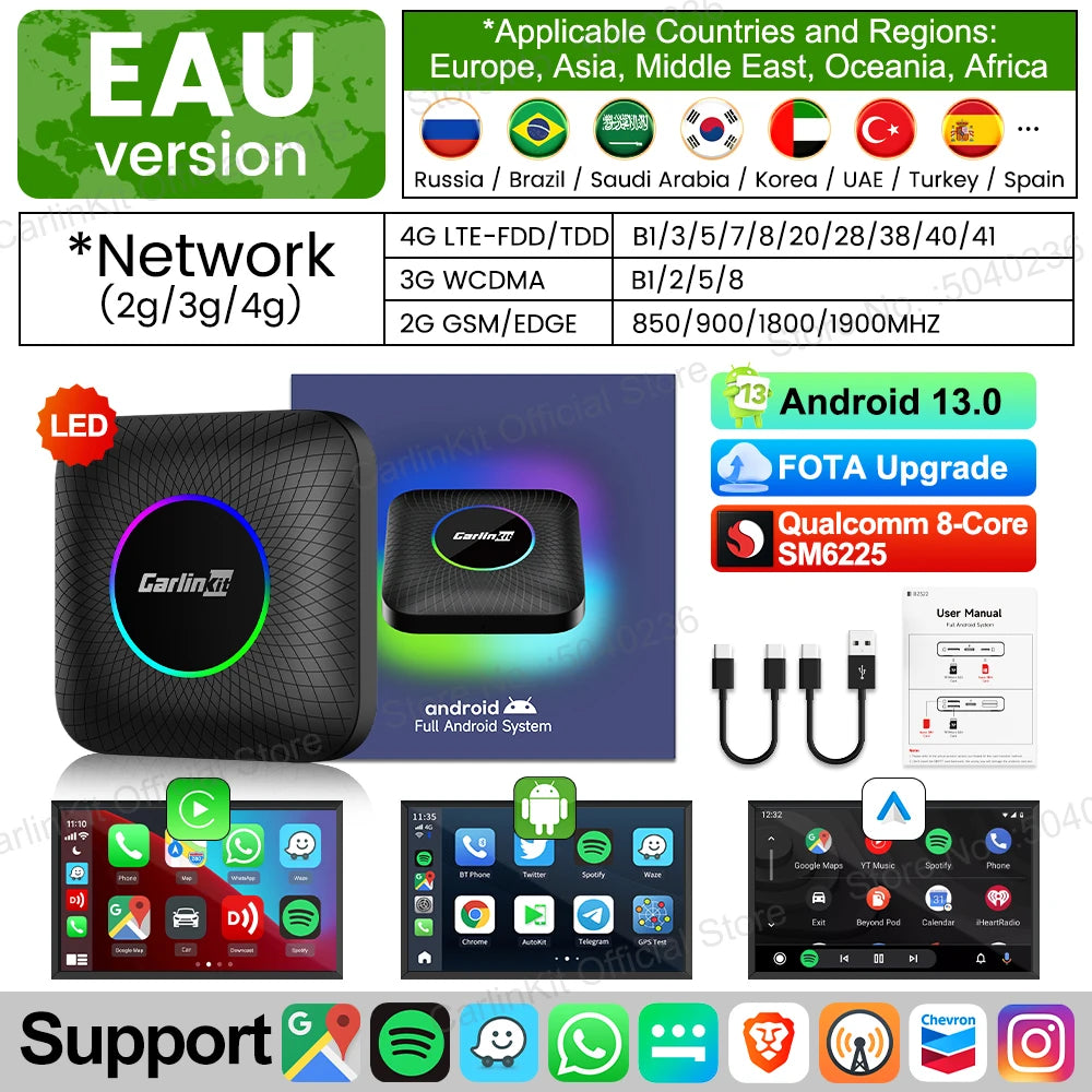 CarlinKit Wireless CarPlay Android Auto AI Box