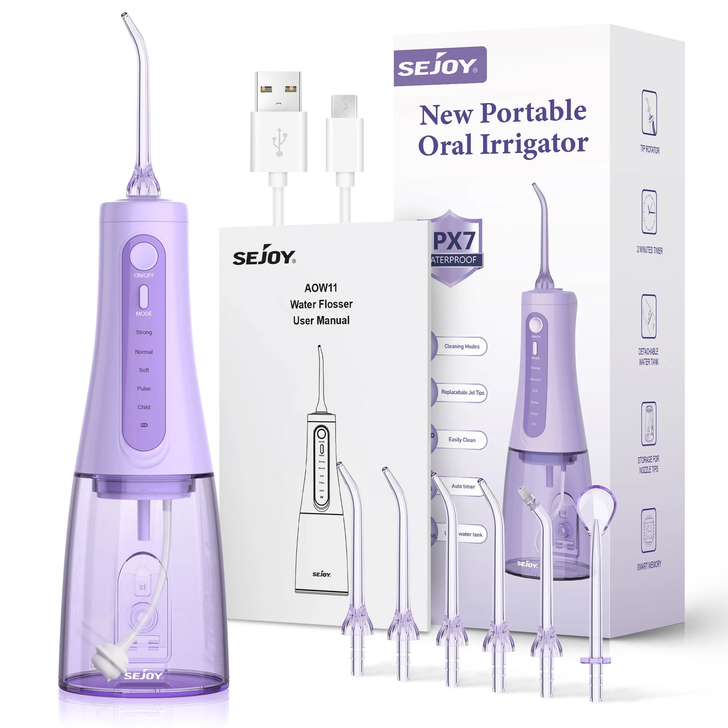 Electric Portable Water Flosser Teeth Cleaner