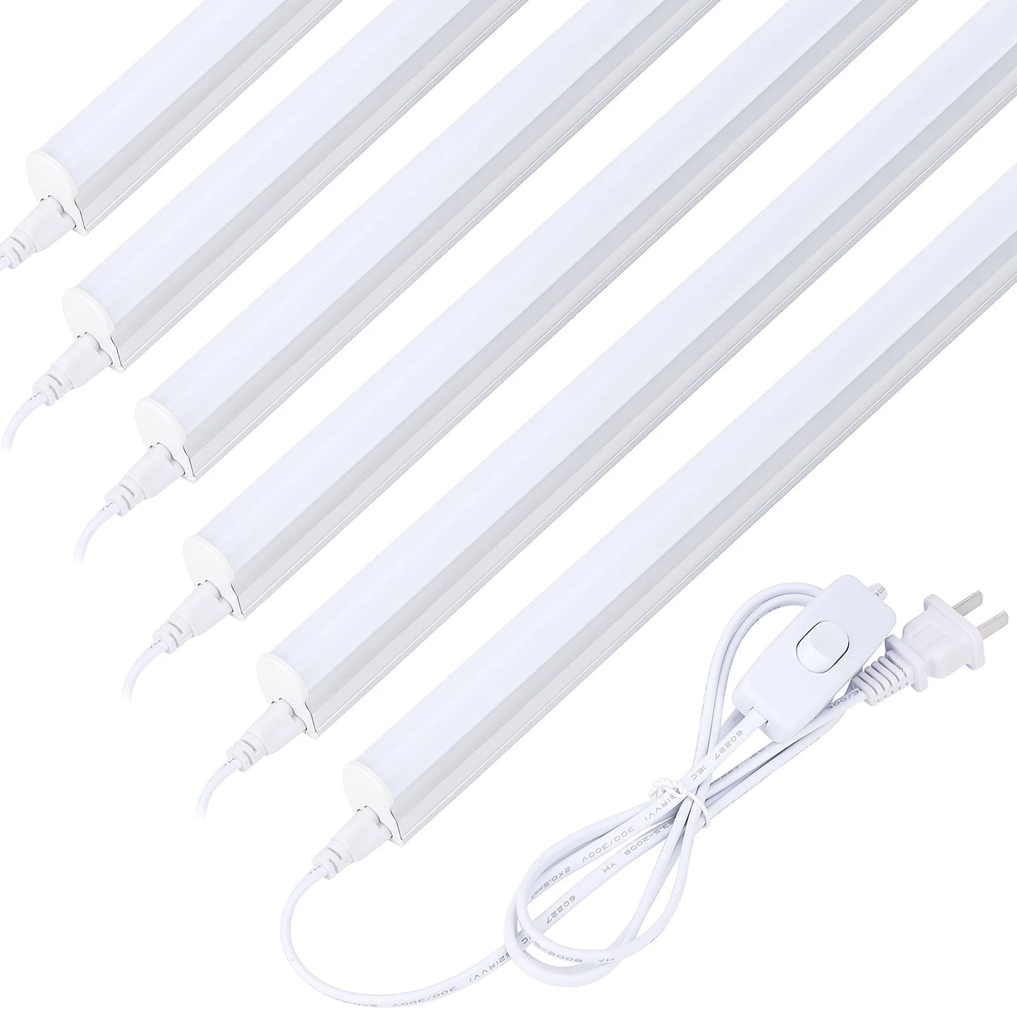 6-Pack LED 4FT Bright Utility Shop Light