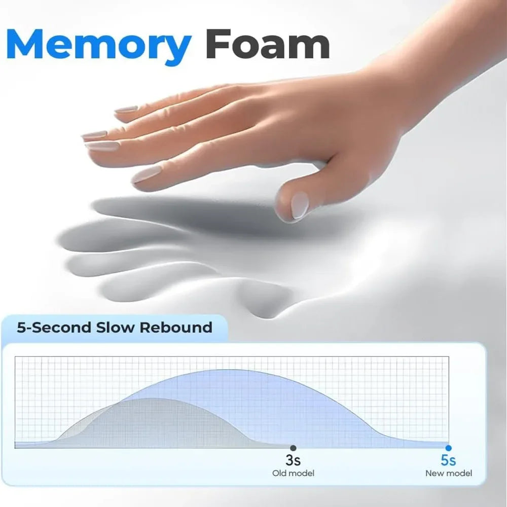 Heated Memory Foam Neck Massage Pillow