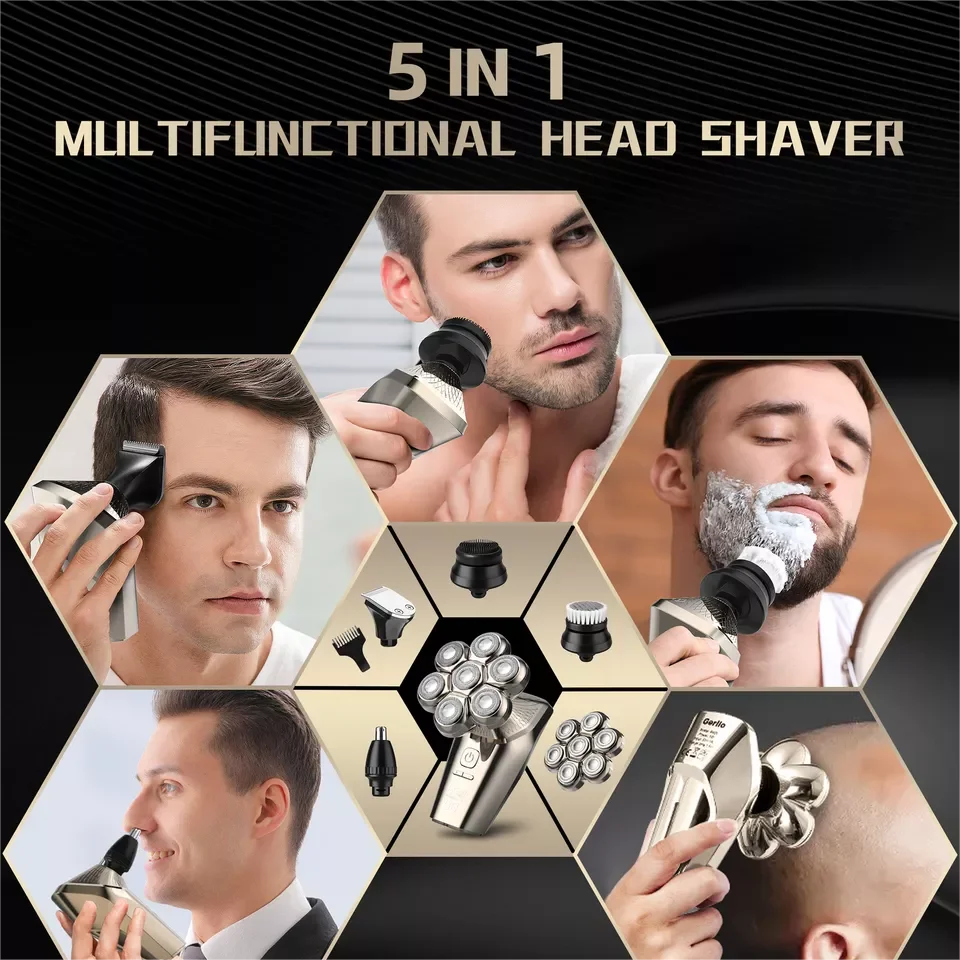SEJOY 5-in-1 Rechargeable Electric Shaver Trimmer