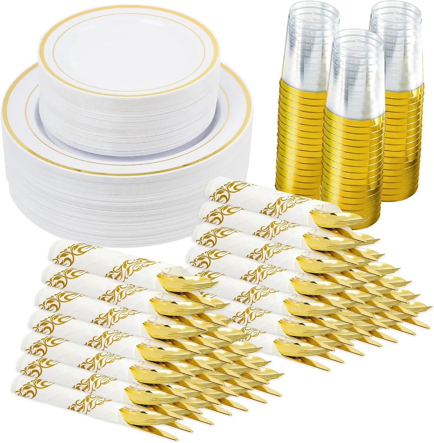 Premium Disposable Tableware Set for Party Events