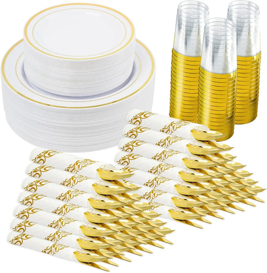 Premium Disposable Tableware Set for Party Events