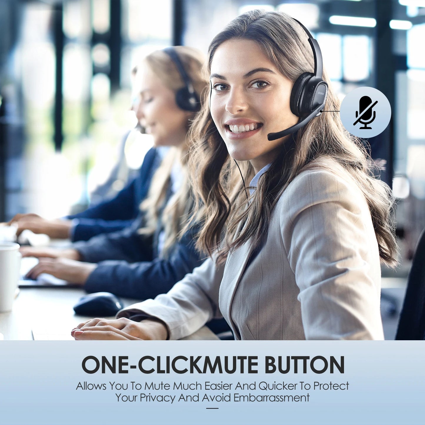 Siindoo JH-101 Wireless Call Center Headset