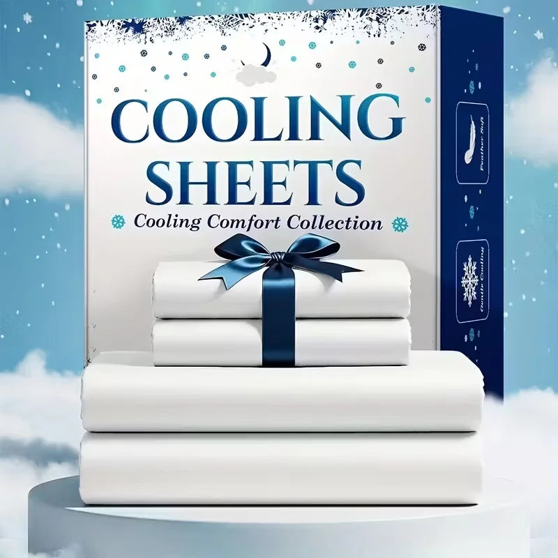 Bamboo Cooling Queen Size Sheet Set – 4-Piece/6-Piece Ultra Soft Breathable Bedding for Hot Sleepers, Deep Pocket Bed Sheets for Kids & Adults