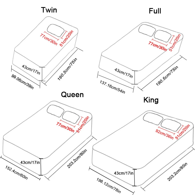 Waterproof Cooling Mattress Topper Bed Sheets Set