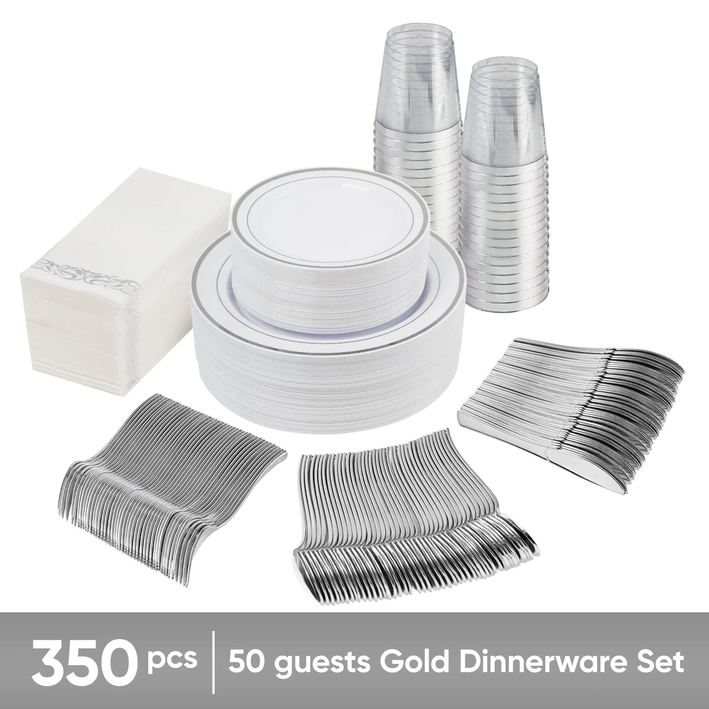 Premium Disposable Tableware Set for Party Events