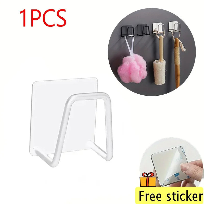 Self-Adhesive Kitchen Sponge Rack Wall Holder
