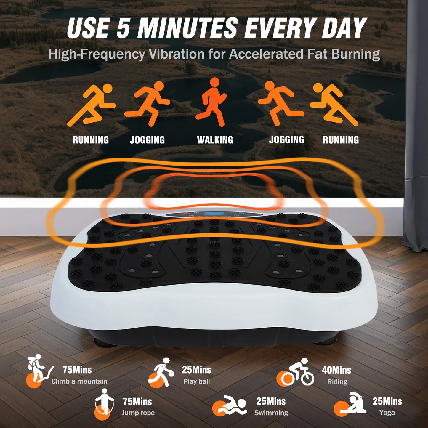 Full Body Vibration Plate Exercise Machine