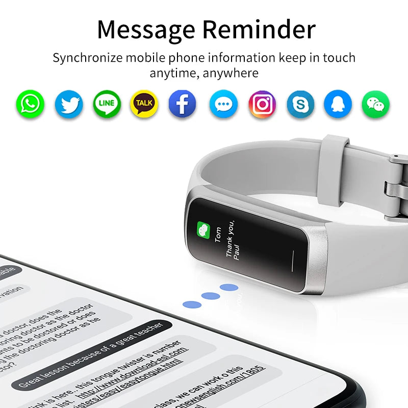 LIGE AMOLED Smart Fitness Watch