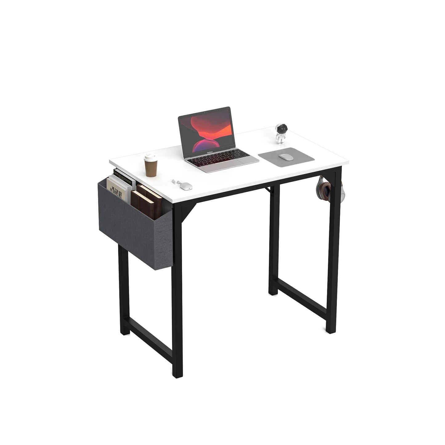 Modern Computer Desk with Headphone Hook