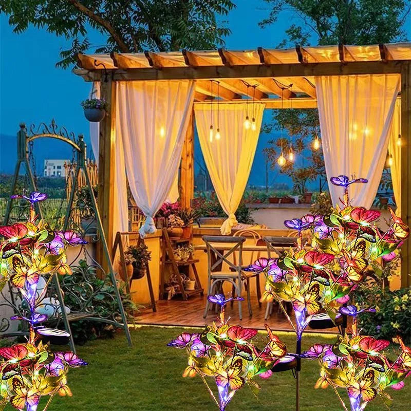 Solar Butterfly Flower LED Outdoor Garden Light