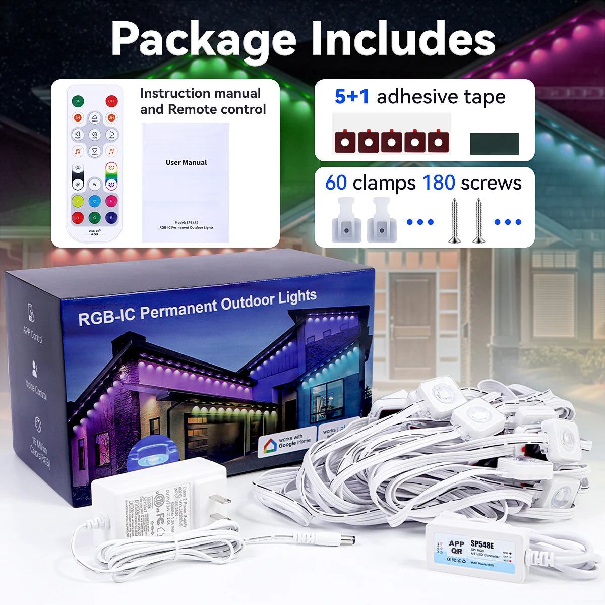 Smart RGB Outdoor Northern Lights 100ft