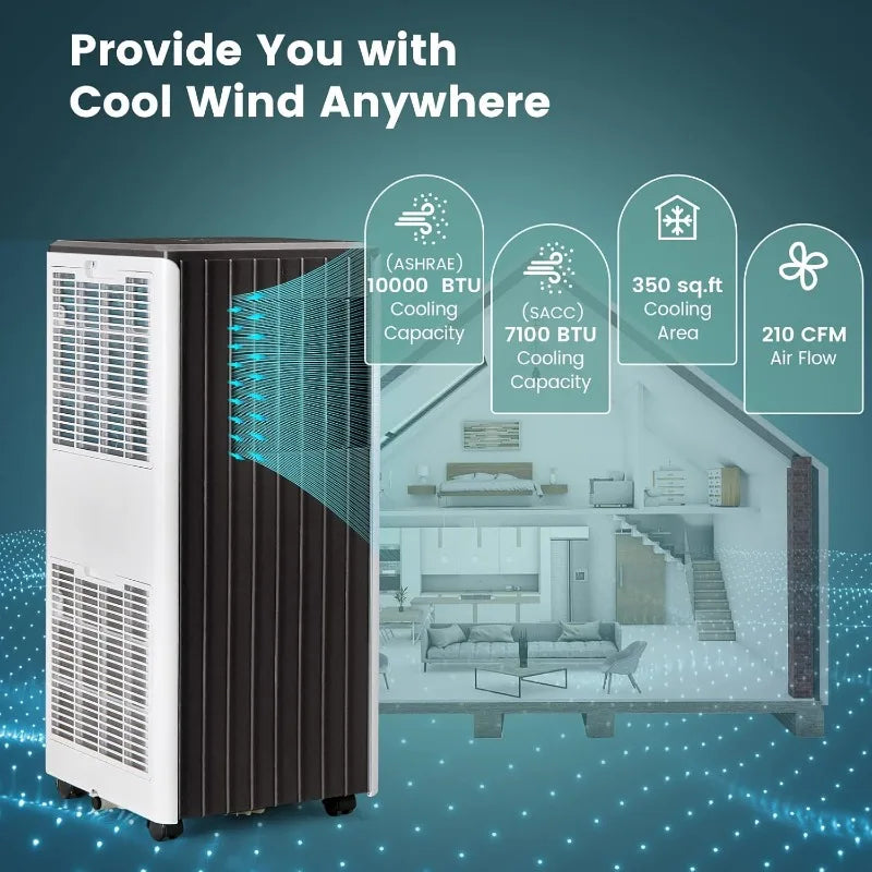 COSTWAY Portable Air Conditioner 10000 BTU Smart