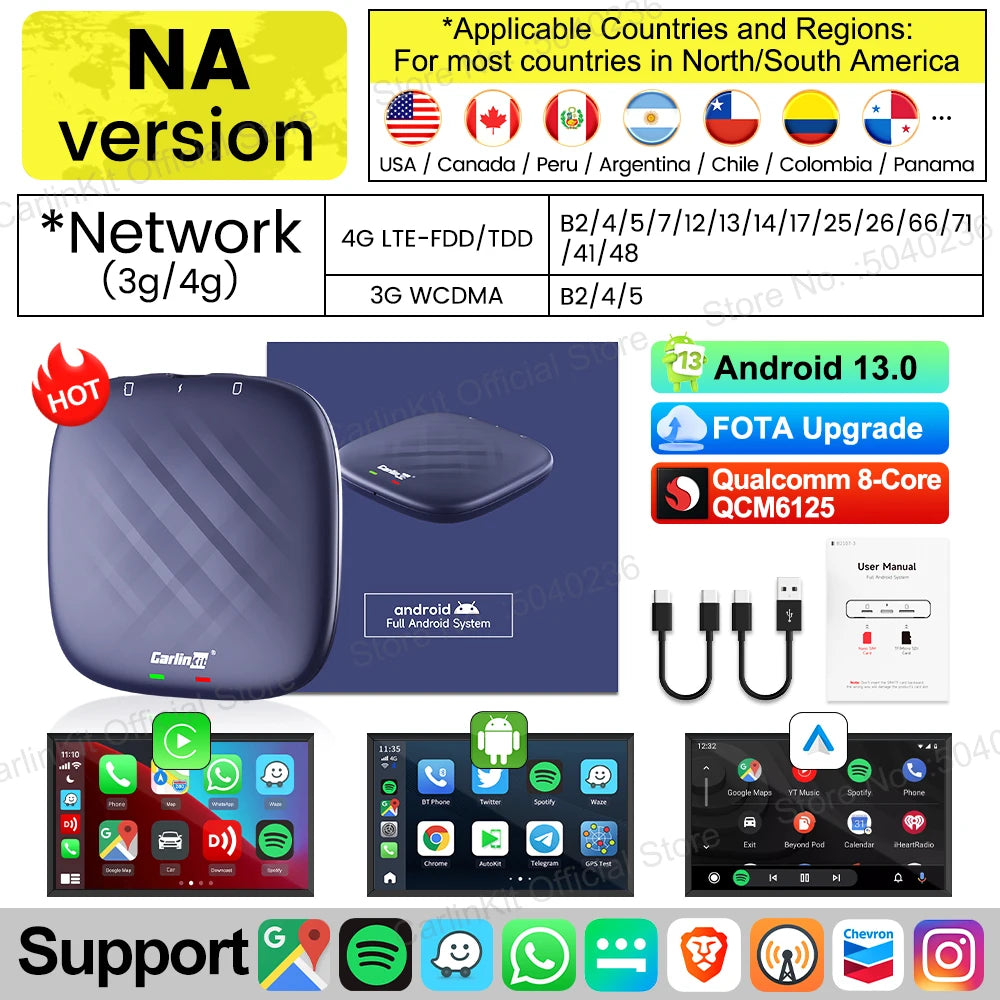 CarlinKit Wireless CarPlay Android Auto AI Box