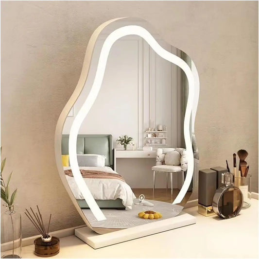 LED Lighted Makeup Mirror Dimmable Vanity Cloud