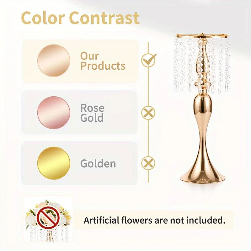 Crystal Flower Stand Wedding Centerpiece Decoration Vase