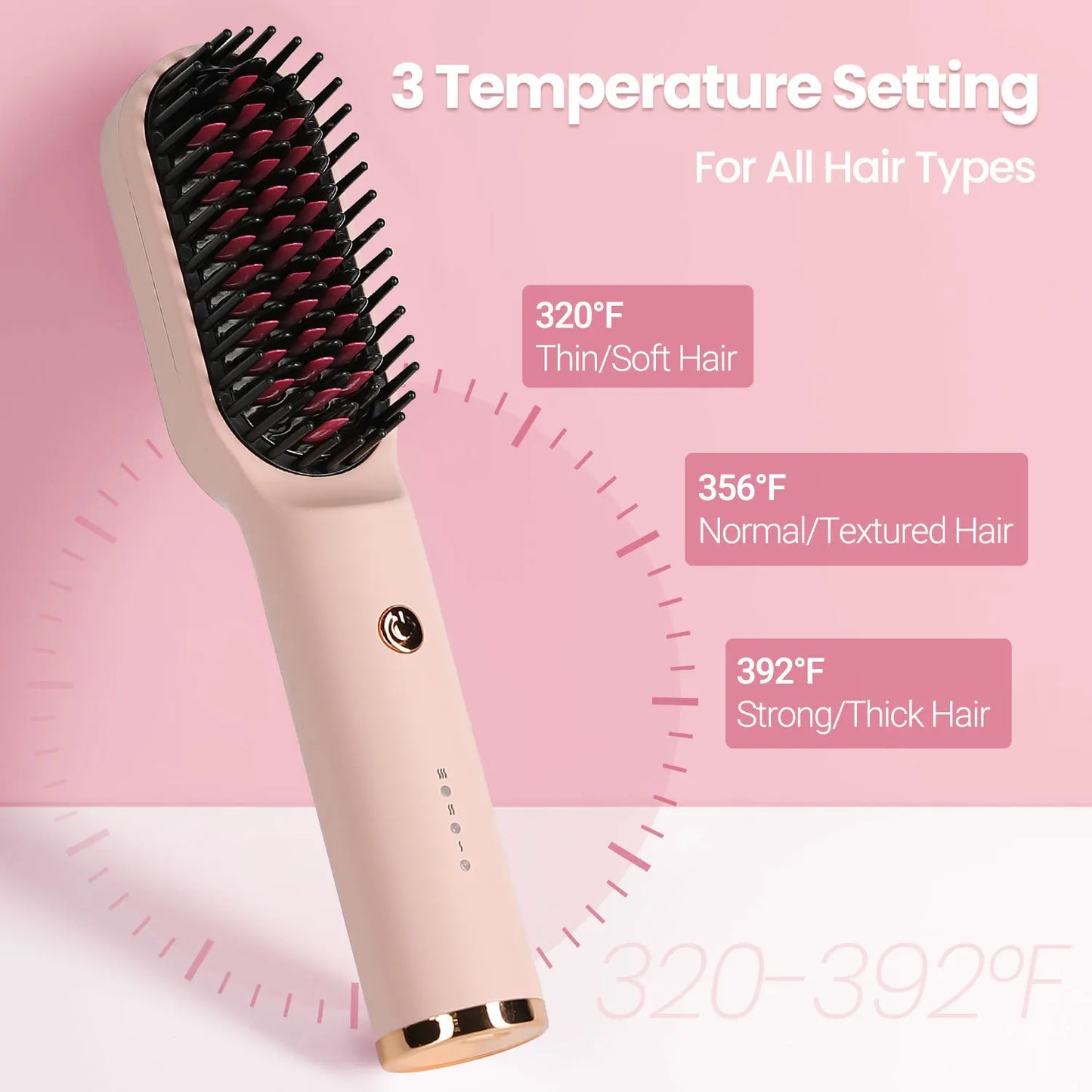 KIPOZI 3-in-1 Hair Dryer Brush Styler