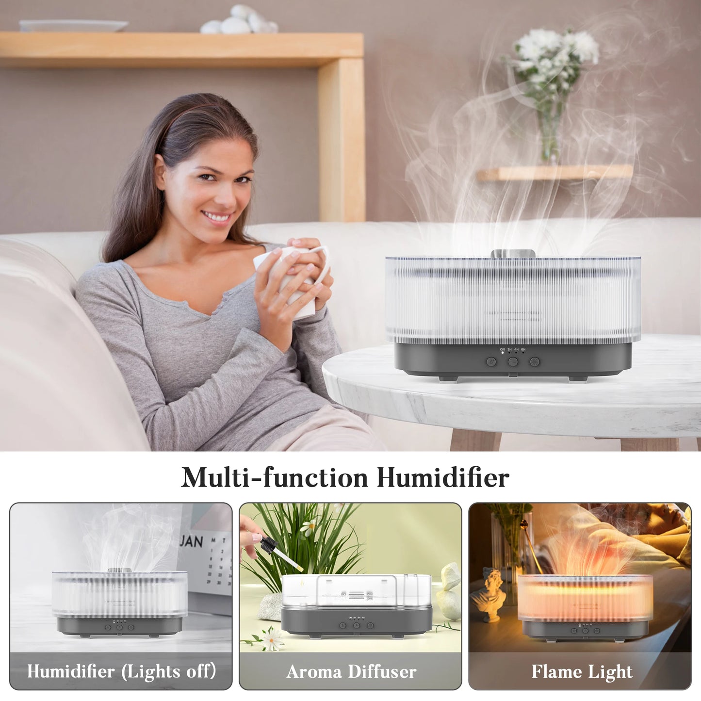 SEJOY Ultrasonic Cool Mist Air Humidifier Diffuser