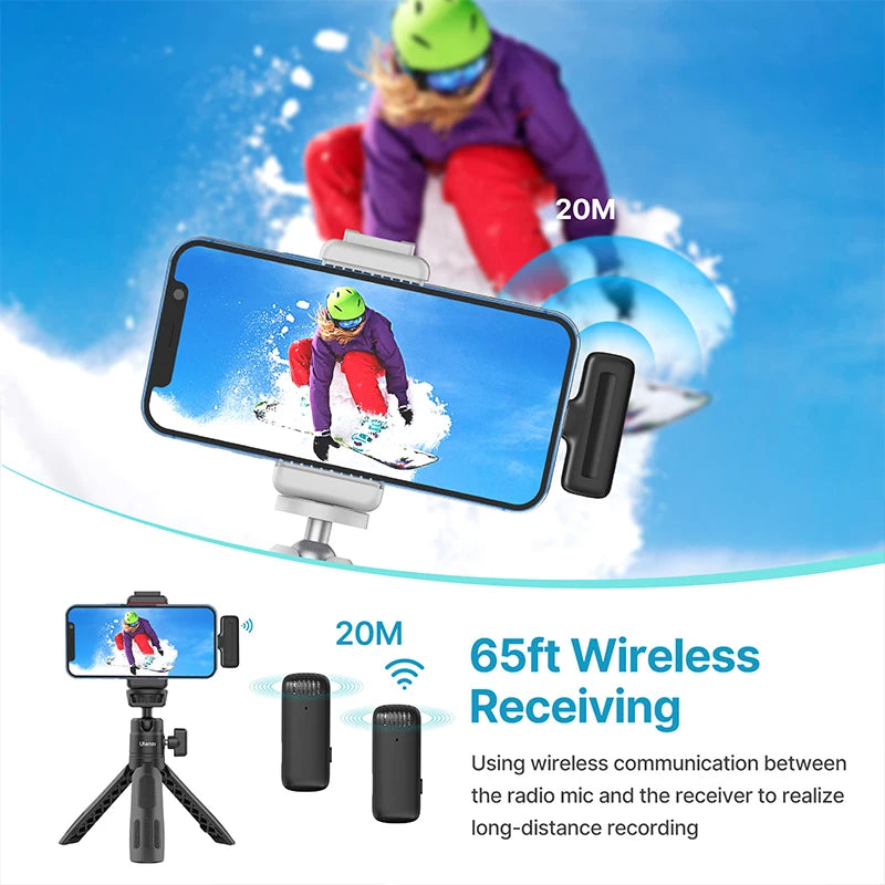 Ulanzi J12 Wireless Lavalier Microphone System