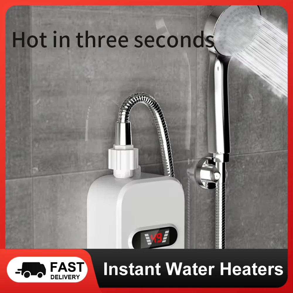 Stainless Steel Instant Bathroom Shower Water Heater