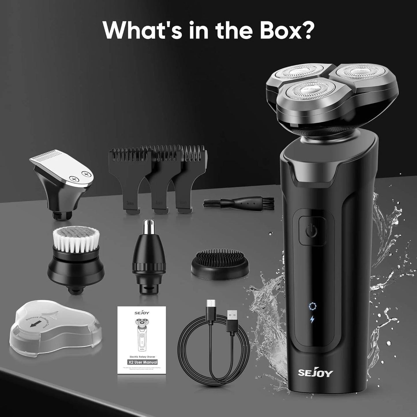 SEJOY 5-in-1 Electric Hair Trimmer Set