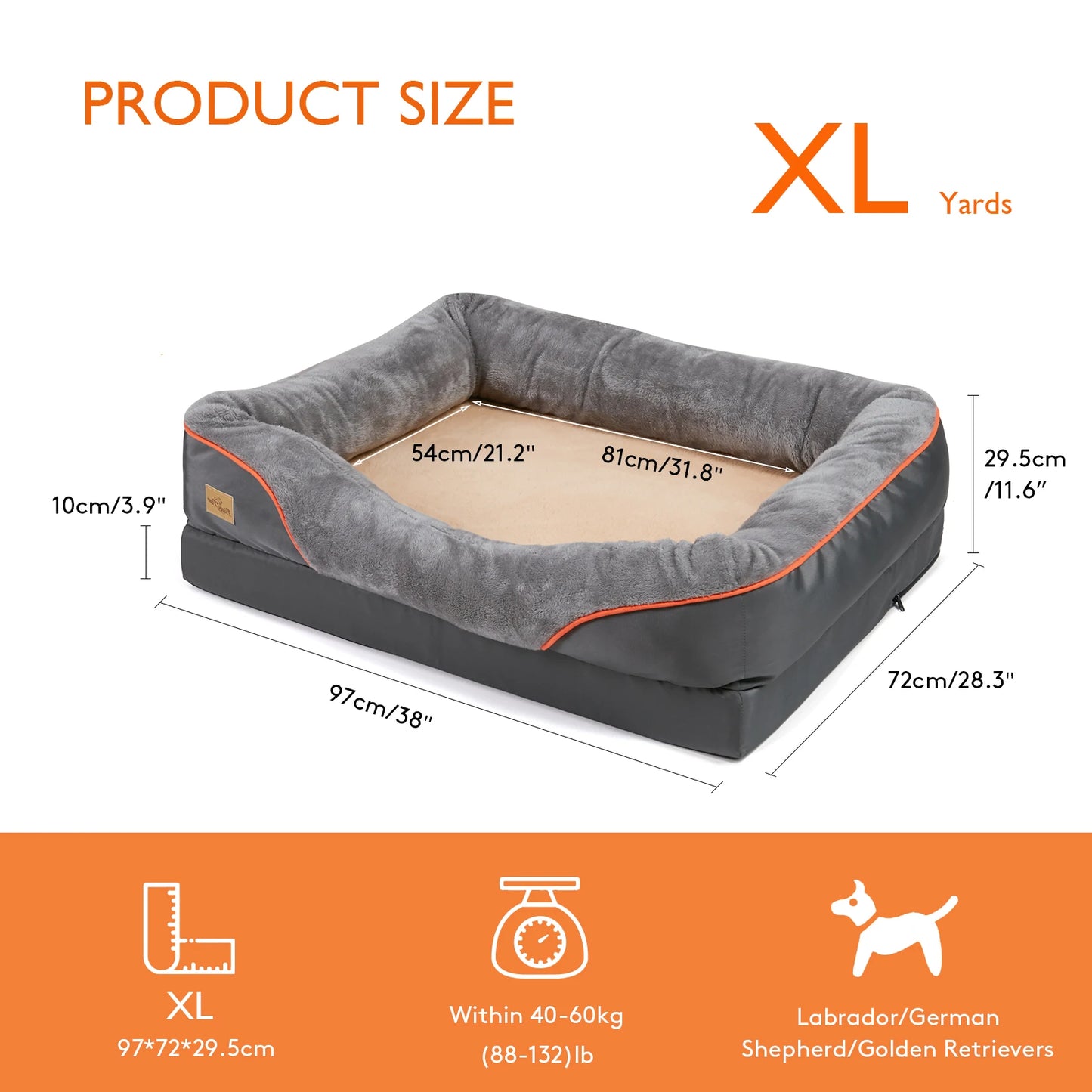 Large Soft Warm Waterproof Dog Bed