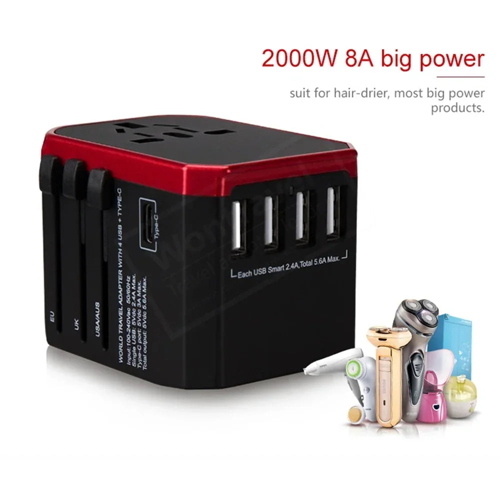 Melery International Travel Adapter USB Type-C Charger