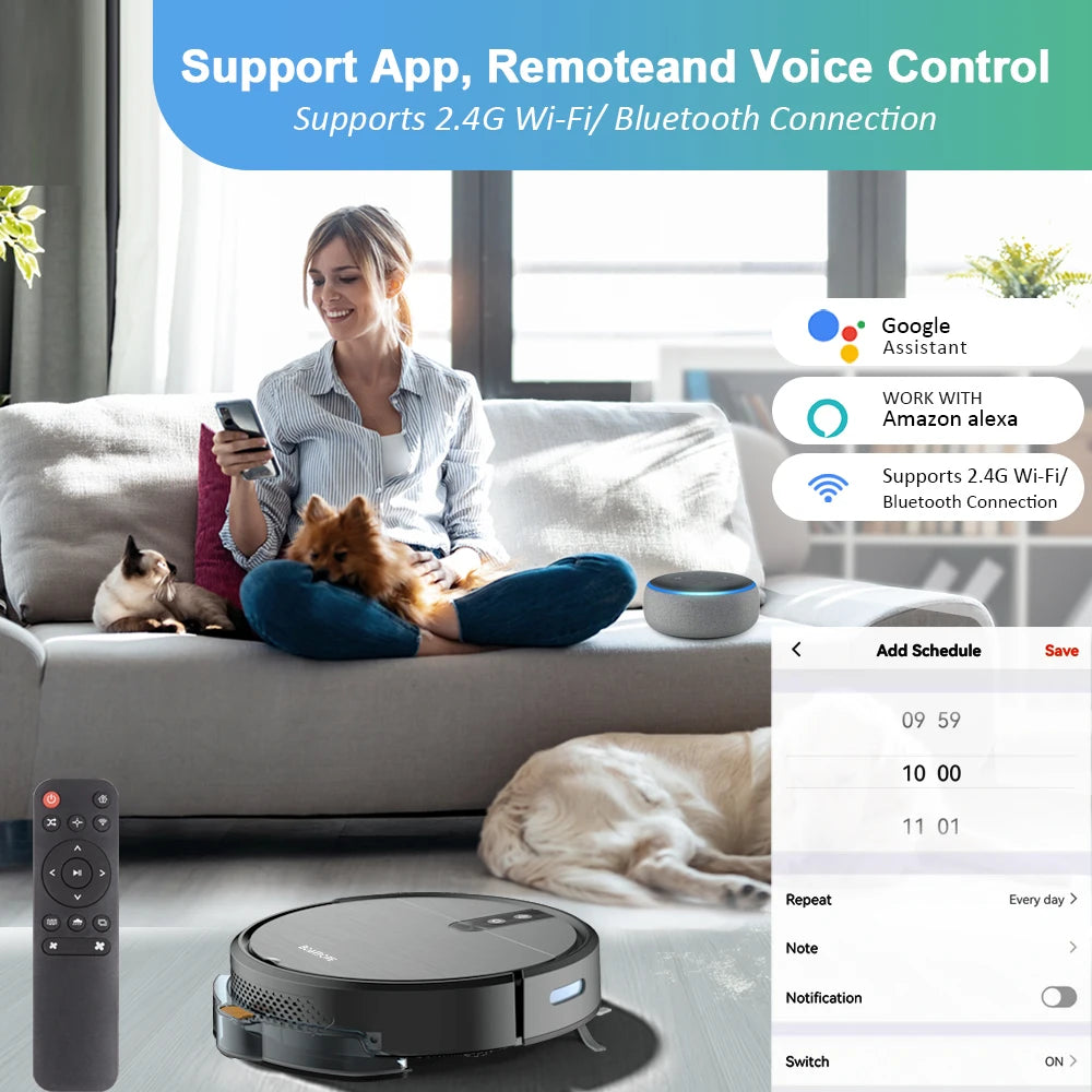 Smart Robot Vacuum Cleaner 3600PA Auto Navigation