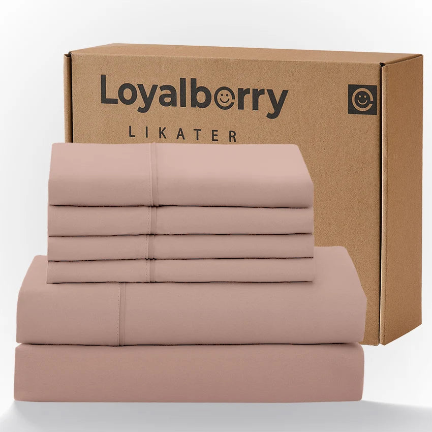 Queen Size 4-Piece Bedding Set – Ultra Soft Double-Brushed Microfiber Bed Sheets with Deep Pocket Fitted Sheet (Fits Mattresses Up to 18"), Easy Care Hotel Luxury Bedding