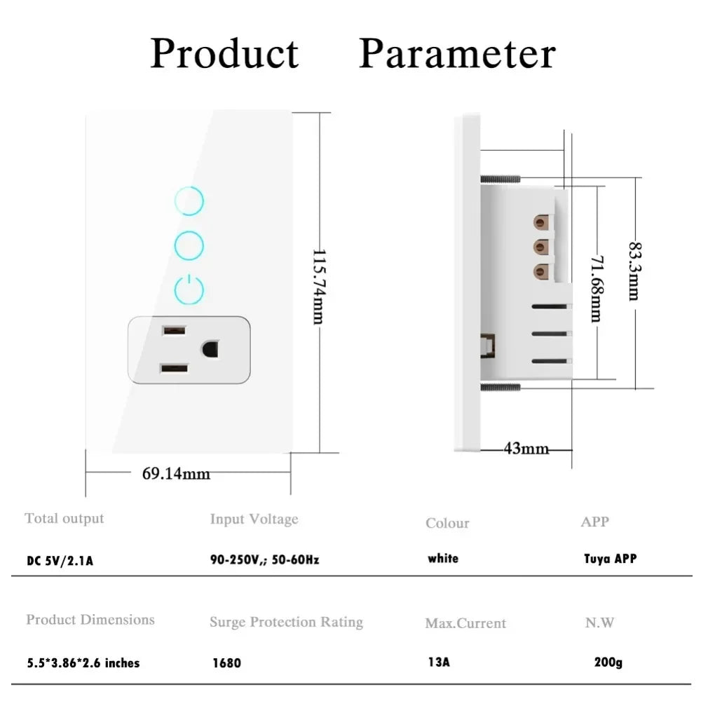 Melery WiFi Smart Tuya Light Switch