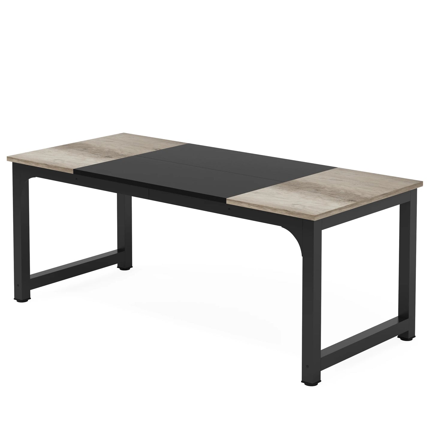 Modern Large Computer Desk – Spacious Home Office Writing Desk, Study Table & Workstation for Laptop, PC & Gaming, Heavy-Duty Office Furniture