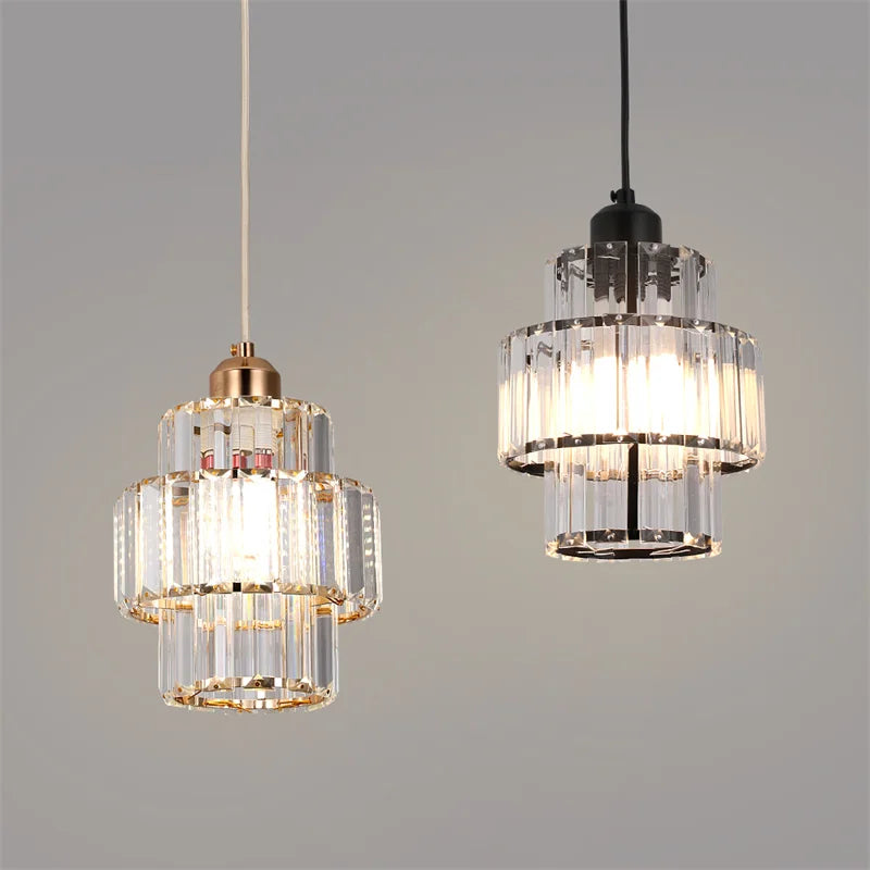 Elegant Crystal LED Chandelier Pendant Ceiling Light