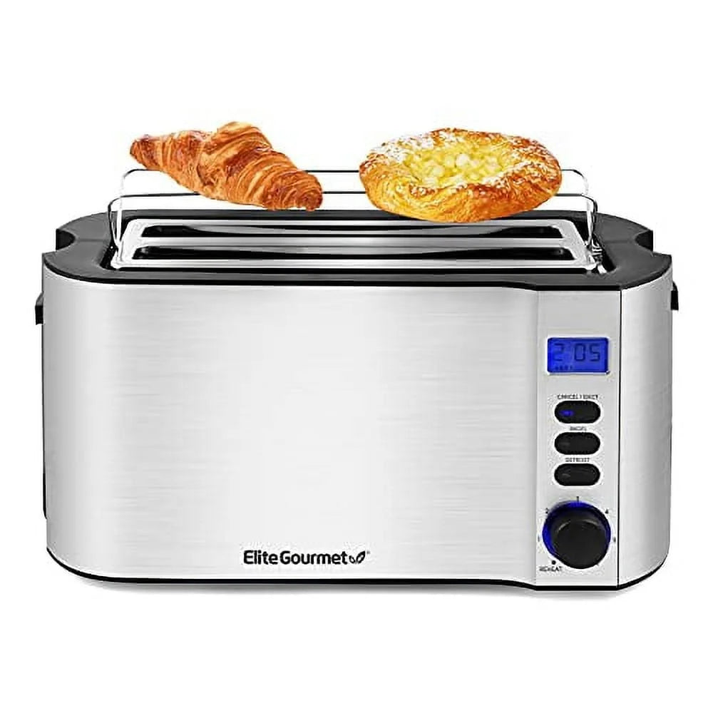 Digital 4-Slice Toaster with LED Display