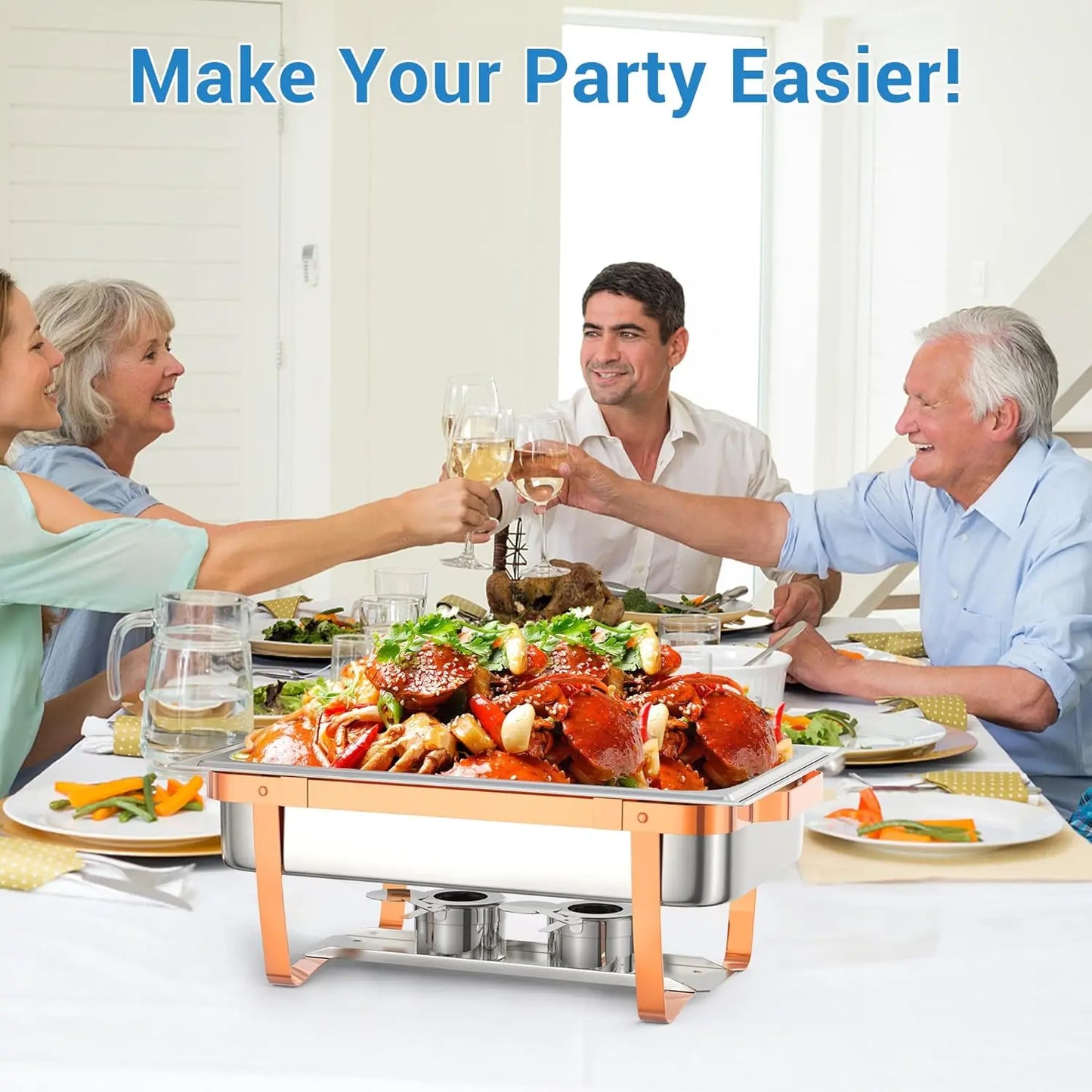 Stainless Steel Buffet Chafing Dish Warmer Set