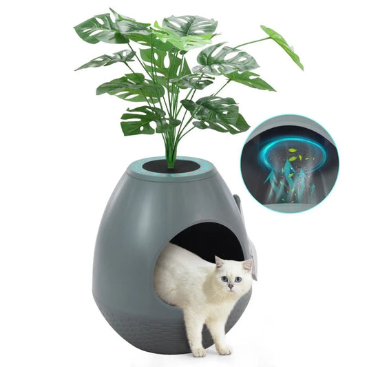 Egg-Shaped Smart Cat Litter Box
